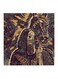 Women With Horse MDF Wall Art Black/Beige 30x0.5x30cm