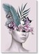 Flowers Girl Wall Art Multicolour 40x60cm