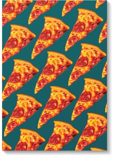 Pizza Wall Art Multicolour 40x60cm