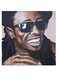 Lil Wayne Printed Wall Art Brown/Black/White 30x30cm