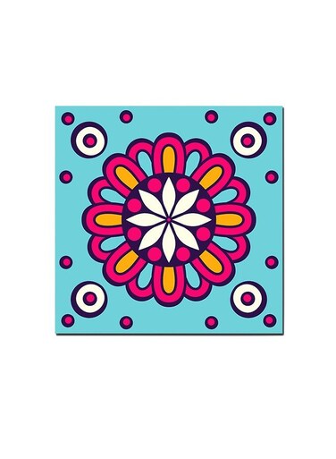 Mandala Art Wall Art Painting Multicolour 30 x 30centimeter