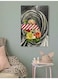 Flowers Girl Wall Art Multicolour 40x60cm