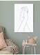 Hands Wall Art White 40x60cm