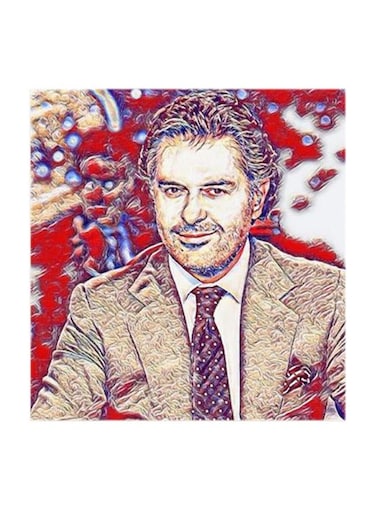 Ragheb Alama MDF Wall Art Multicolour 30x30centimeter