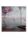 Nature Themed MDF Wall Art White/Blue/Pink 30x0.5x30cm