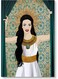 Pharaonic Woman Wall Art Multicolour 40x60cm