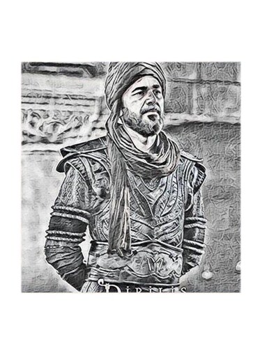 Ertugrul MDF Wall Art Multicolour 30x30centimeter