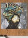 Women Themed Decorative Wall Art Grey/Blue/Brown 30x30cm
