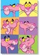 Pink Panther Themed Wall Art Painting Multicolour 40x60cm