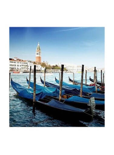 Venice Gondola Italy MDF Wall Art Multicolour 30x30centimeter