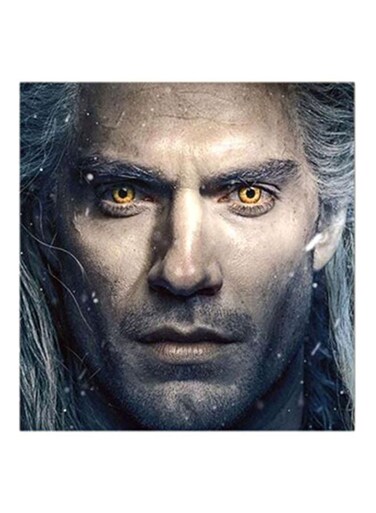 The Witcher MDF Wall Art Painting Multicolour 30x30centimeter
