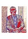 King Abdullah Of Jordan MDF Wall Art Multicolour 30x30cm