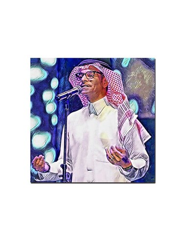 Rabih Saqar Wall Art Painting Multicolour 30 x 30cm