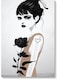 Flowers Girl Wall Art Multicolour 40x60cm