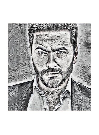 Tamer Hosny MDF Wall Art Multicolour 30x30cm