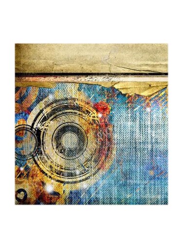 Decorative MDF Wall Art Multicolour 30x30cm