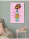 Flowers Wall Art Multicolour 40x60cm
