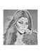 Haifa Wehbe MDF Wall Art Multicolour 30x30cm