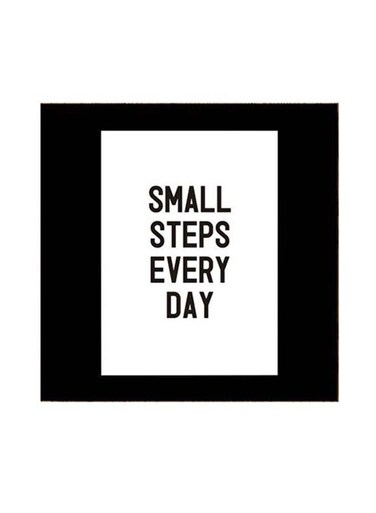 Quotes Themed Wall Art White/Black