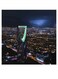Riyadh City Themed Wall Art Blue/Yellow/Green 30x30cm