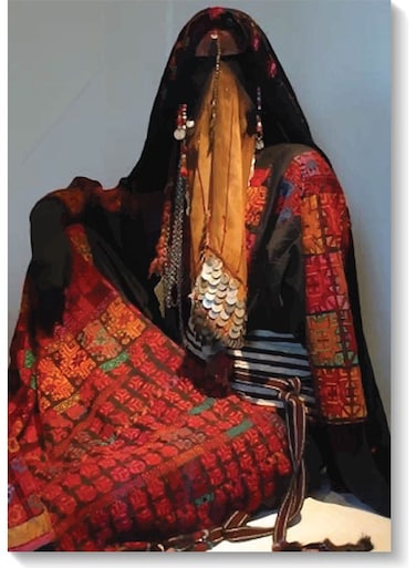 Bedouin Woman Wall Art multicolour 40x60cm