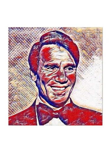 Abdel Halim Hafez MDF Wall Art Multicolour 30x30cm