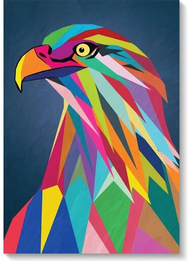 Falcon Wall Art Multicolour 40x60cm