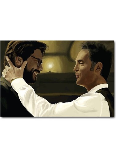 Printed Wall Art Multicolour 40x60cm