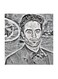 Robert Pattinson MDF Wall Art Multicolour 30x30centimeter