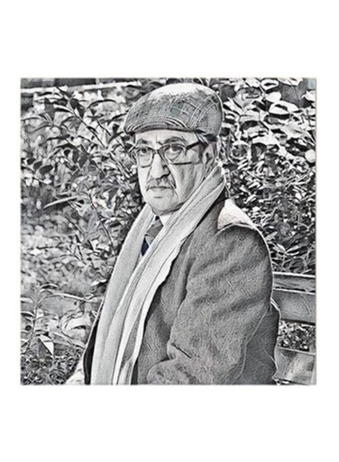 Duraid Lahham MDF Wall Art Grey 30x30centimeter