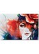Woman Printed Wall Art Multicolour 40x60cm