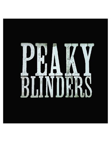 Peaky Blinders Themed Wall Art Black/Grey 30x30cm