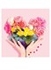 Floral Themed Wall Art Pink/Yellow/Purple 30x30cm