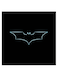 Batman Logo Themed Wall Art Black/Blue 30x30cm
