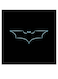 Batman Logo Themed Wall Art Black/Blue 30x30cm