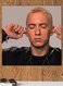 Eminem Themed Printed MDF Wall Art Black/Beige/Gold 30x30cm