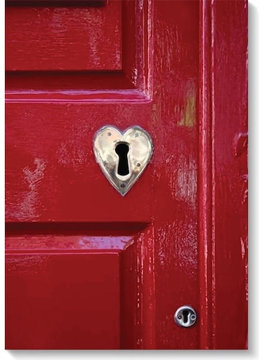 Door Love heArt Wall Art Painting Multicolour 40x60cm