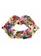 Lips Themed Wall Art White/Blue/Yellow 30x30cm
