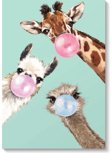 Animals Wall Art Painting Multicolour 40x60cm