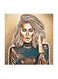Maya Diab MDF Wall Art Multicolour 30x30cm