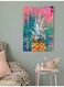 Pineapple Wall Art Multicolour 40x60cm
