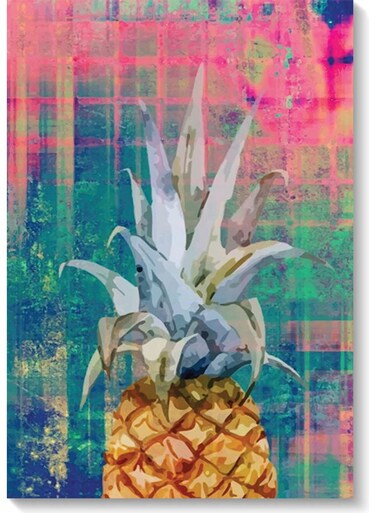 Pineapple Wall Art Multicolour 40x60cm