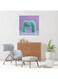 English Letters M MDF Wall Art Multicolour 30 X 30cm