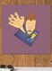 Beavis Themed Wall Art Brown/Beige/Blue 30x30cm