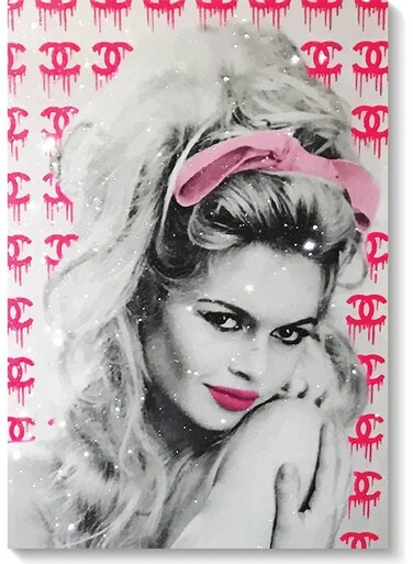 Brigette Bardo Wall Art Multicolour 40x60cm