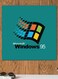 Windows 95 Themed Wall Art Blue/Black/Red