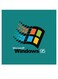 Windows 95 Themed Wall Art Blue/Black/Red