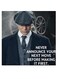 Thomas Shelby Printed Wall Art Grey/Blue/White 30x30cm