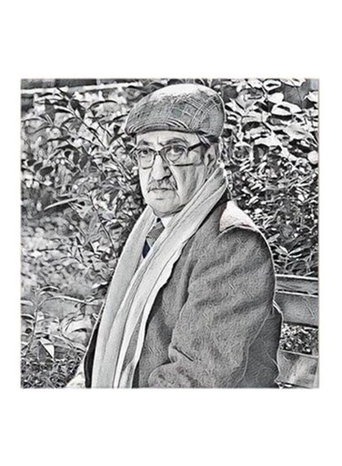 Duraid Lahham MDF Wall Art Grey 30x30cm