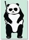 Panda Wall Art Painting Multicolour 40x60cm